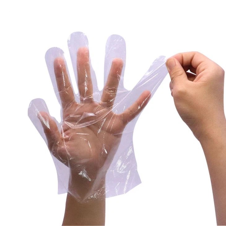 Gants chirurgicaux jetables HDPE / LDPE à usage médical 